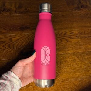 Coach Fuchsia Stainless Steel Bottle